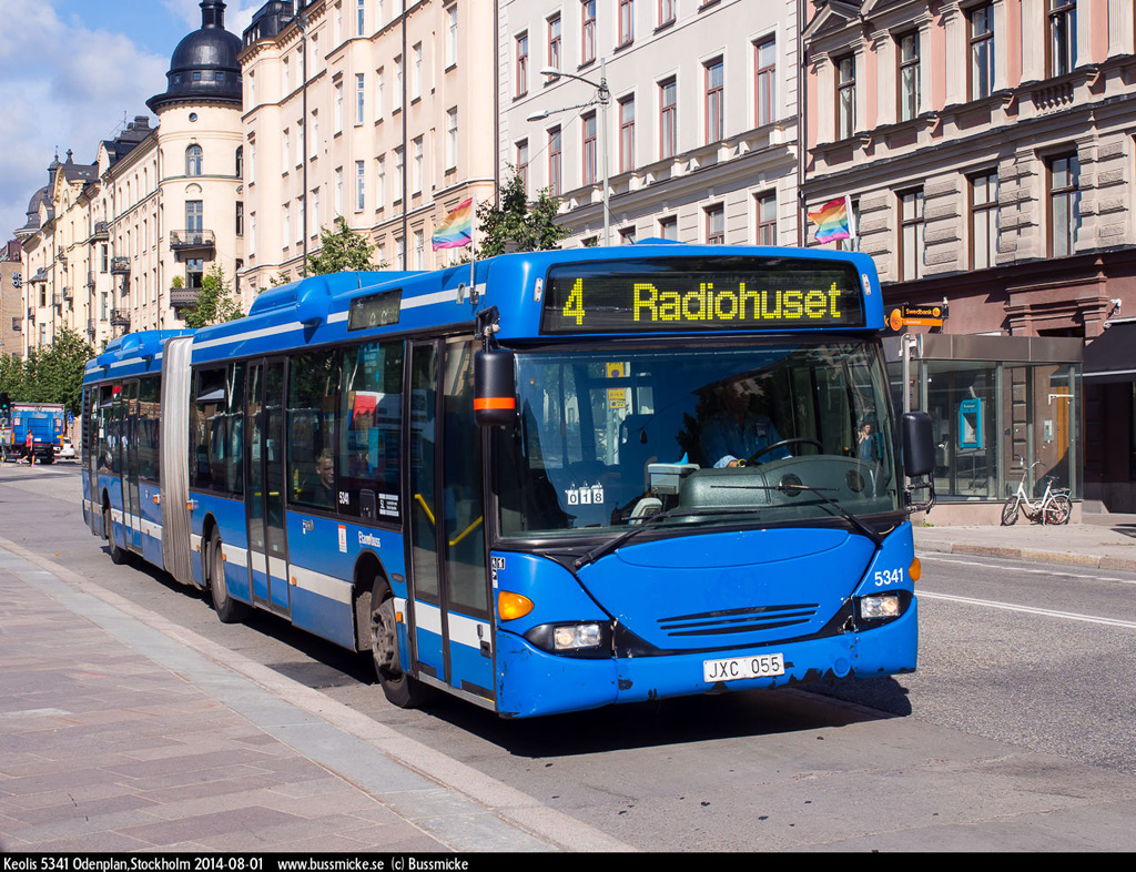 Stockholm, Scania OmniCity CN94UA 6X2/2EB Nr. 5341