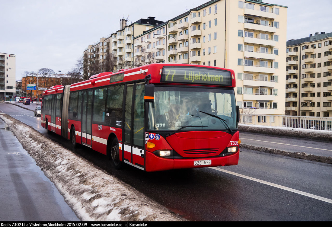 Stockholm, Scania OmniCity CN94UA 6X2/2EB # 7302