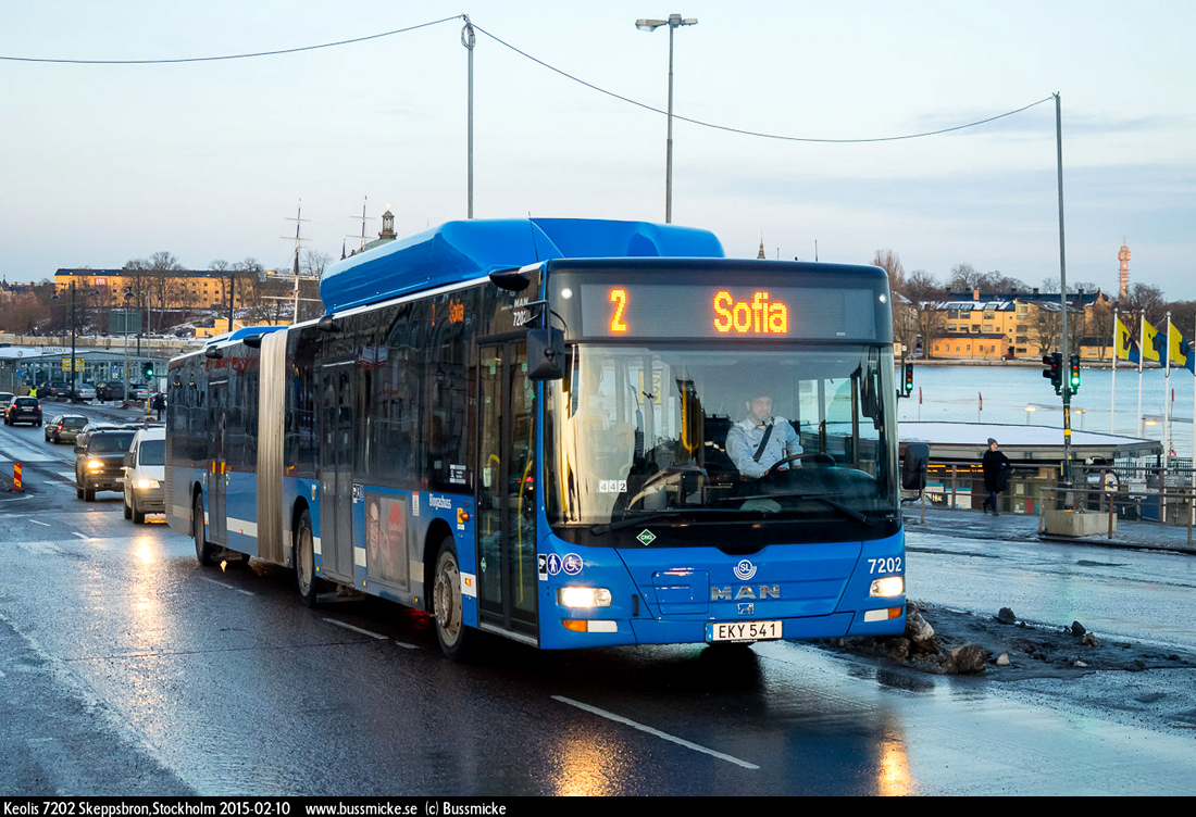 Stockholm, MAN A23 Lion's City G NG313 CNG nr. 7202