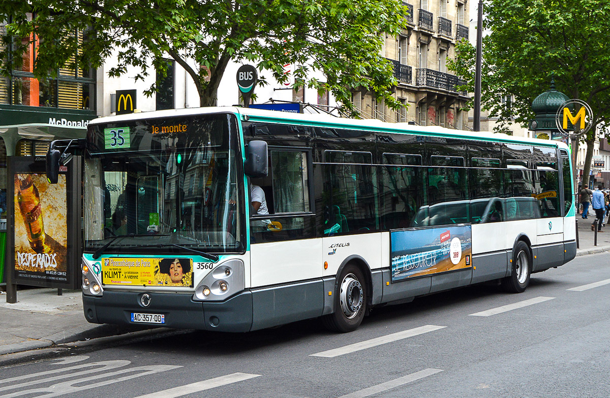 Paris, Irisbus Citelis Line № 3560
