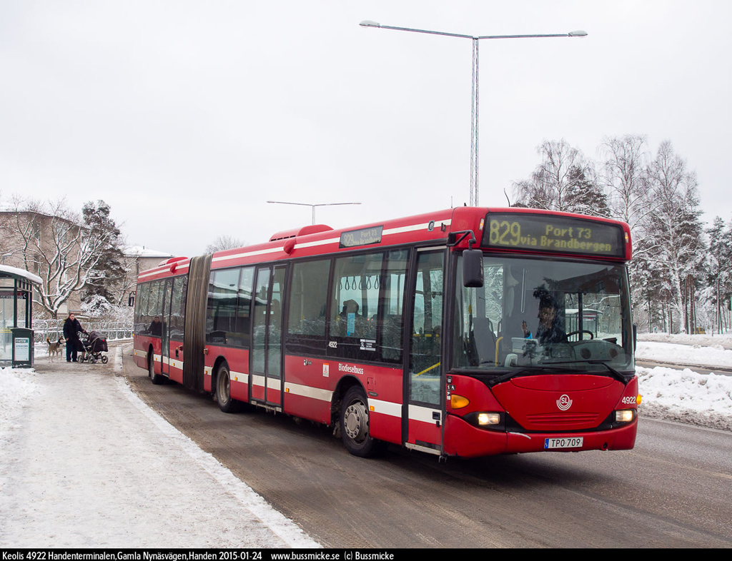 Stockholm, Scania OmniLink CL94UA 6x2/2LB # 4922