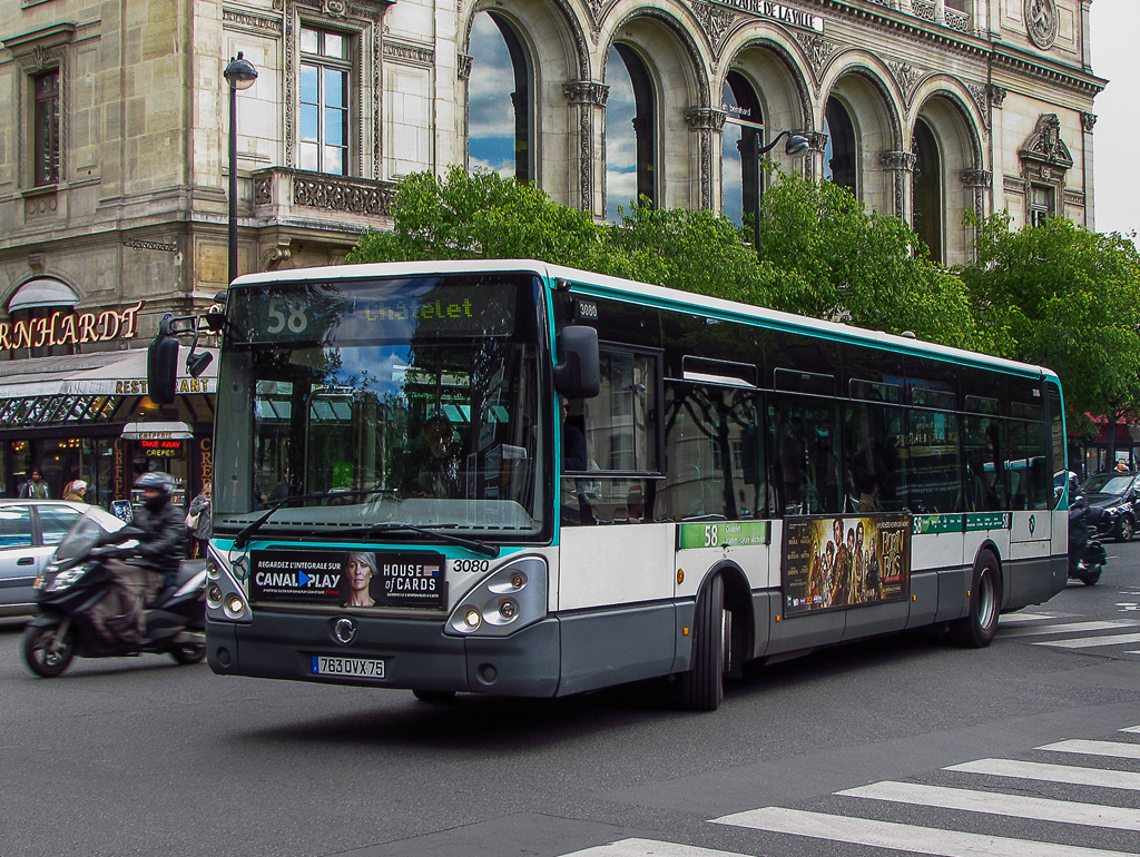 Париж, Irisbus Citelis Line № 3080