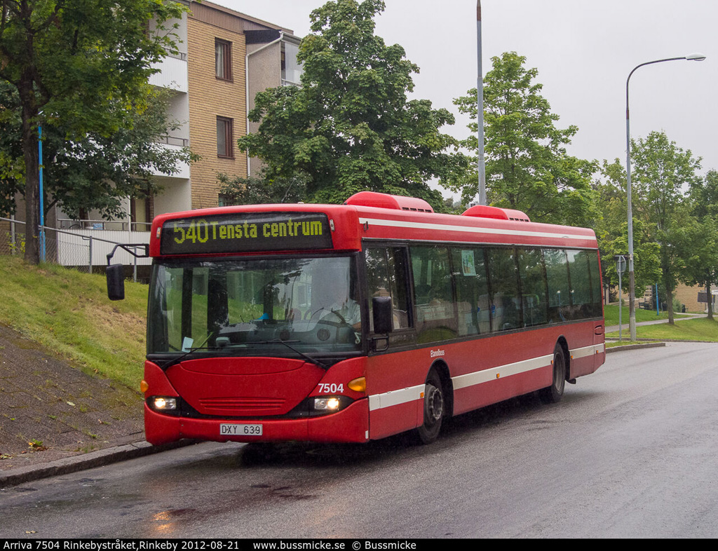 Stockholm, Scania OmniCity CN94UB 4X2EB # 7504