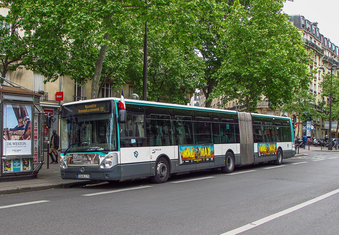 Париж, Irisbus Citelis 18M № 1842