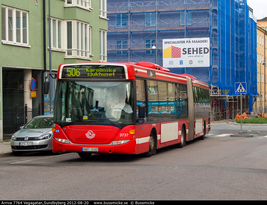Стокгольм, Scania OmniLink CK270UA 6x2/2LB № 3737