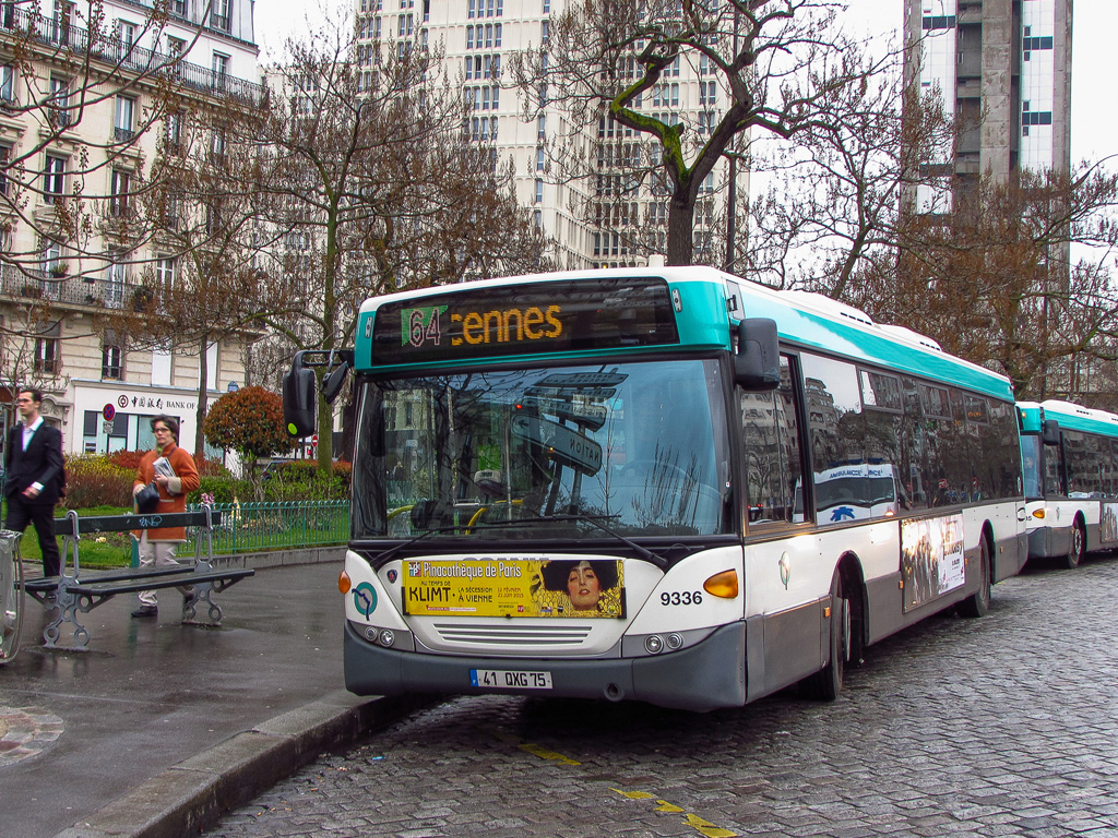 Париж, Scania OmniCity CN230UB 4x2EB № 9336