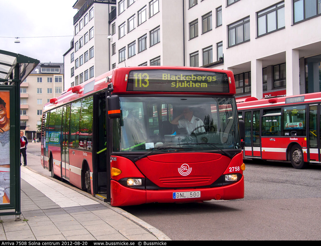 Stockholm, Scania OmniCity CN94UB 4X2EB # 7508