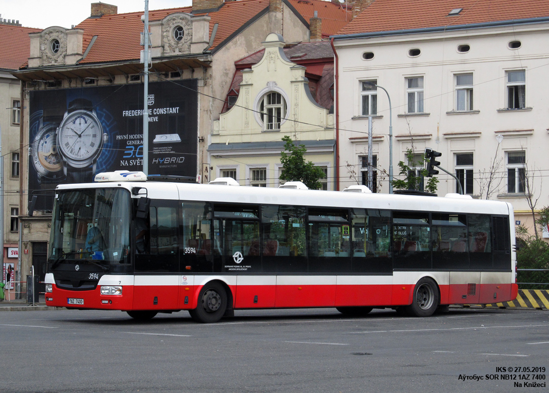 Prague, SOR NB 12 № 3594