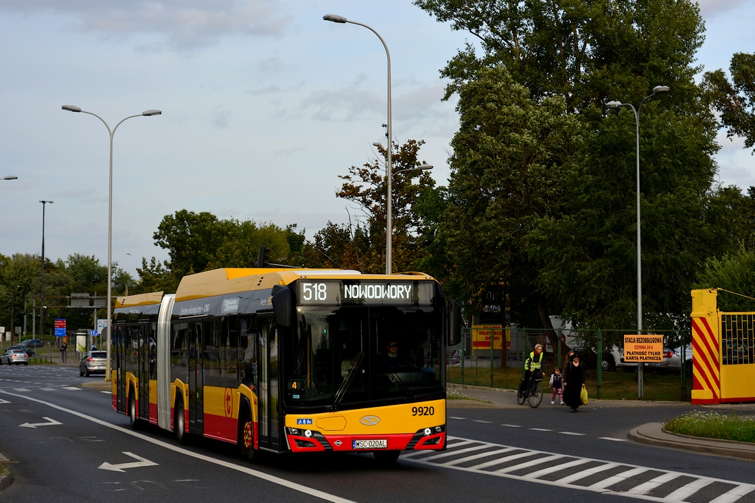 Warsaw, Solaris Urbino IV 18 CNG No. 9920