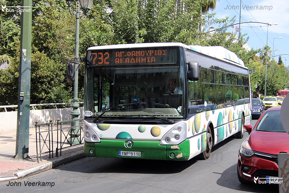 Athens, Irisbus Citelis 12M CNG No. 9110