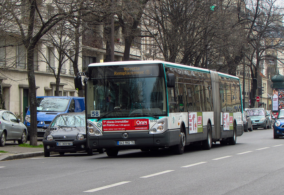 Paris, Irisbus Citelis 18M # 1832