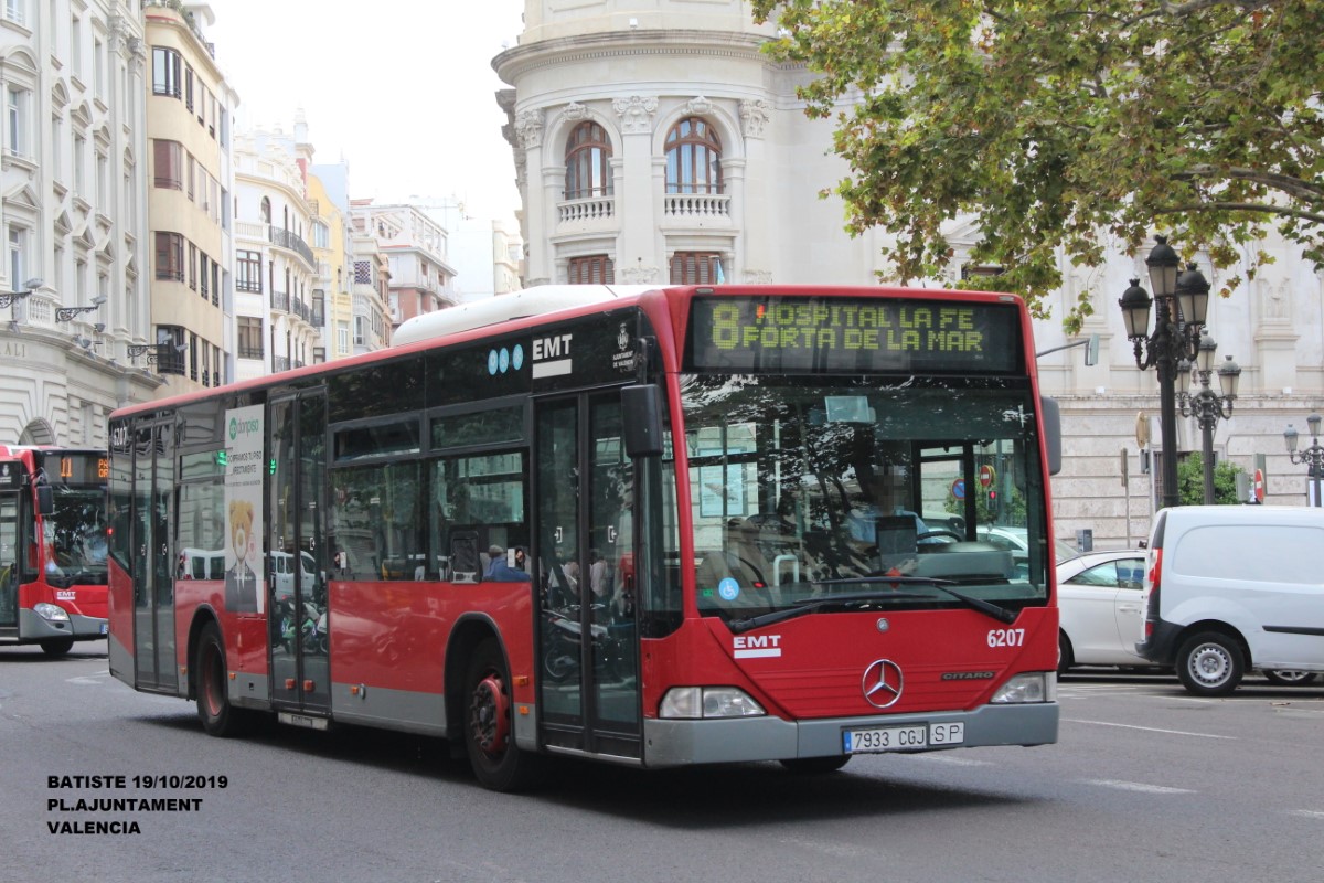 Валенсия, Mercedes-Benz O530 Citaro (Spain) № 6207