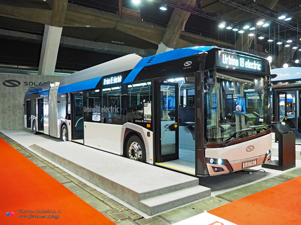 Bryssel — Busworld Bruxelles 2019; Czerwonak — Solaris Bus & Coach S.A.