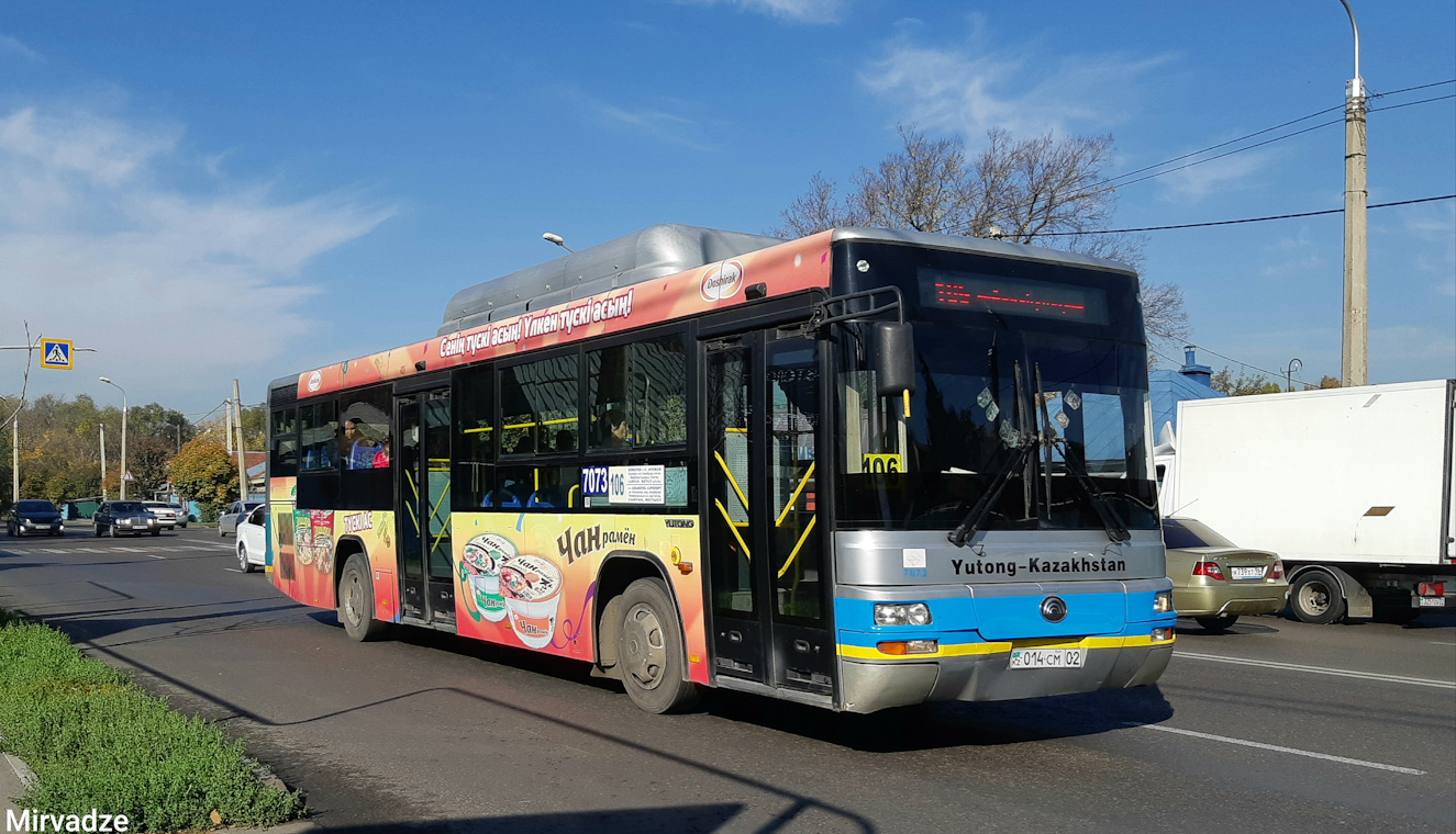 Almaty, Yutong-Kazakhstan ZK6118HGA nr. 7073