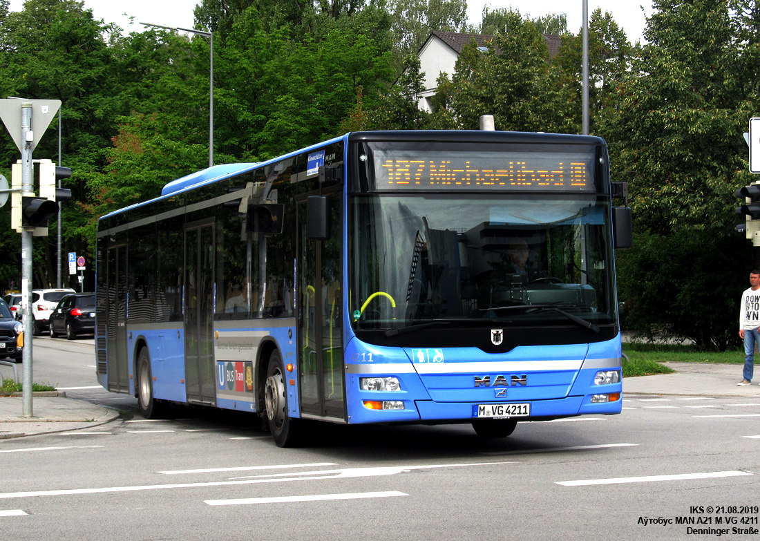 Munich, MAN A21 Lion's City NL283 No. 4211