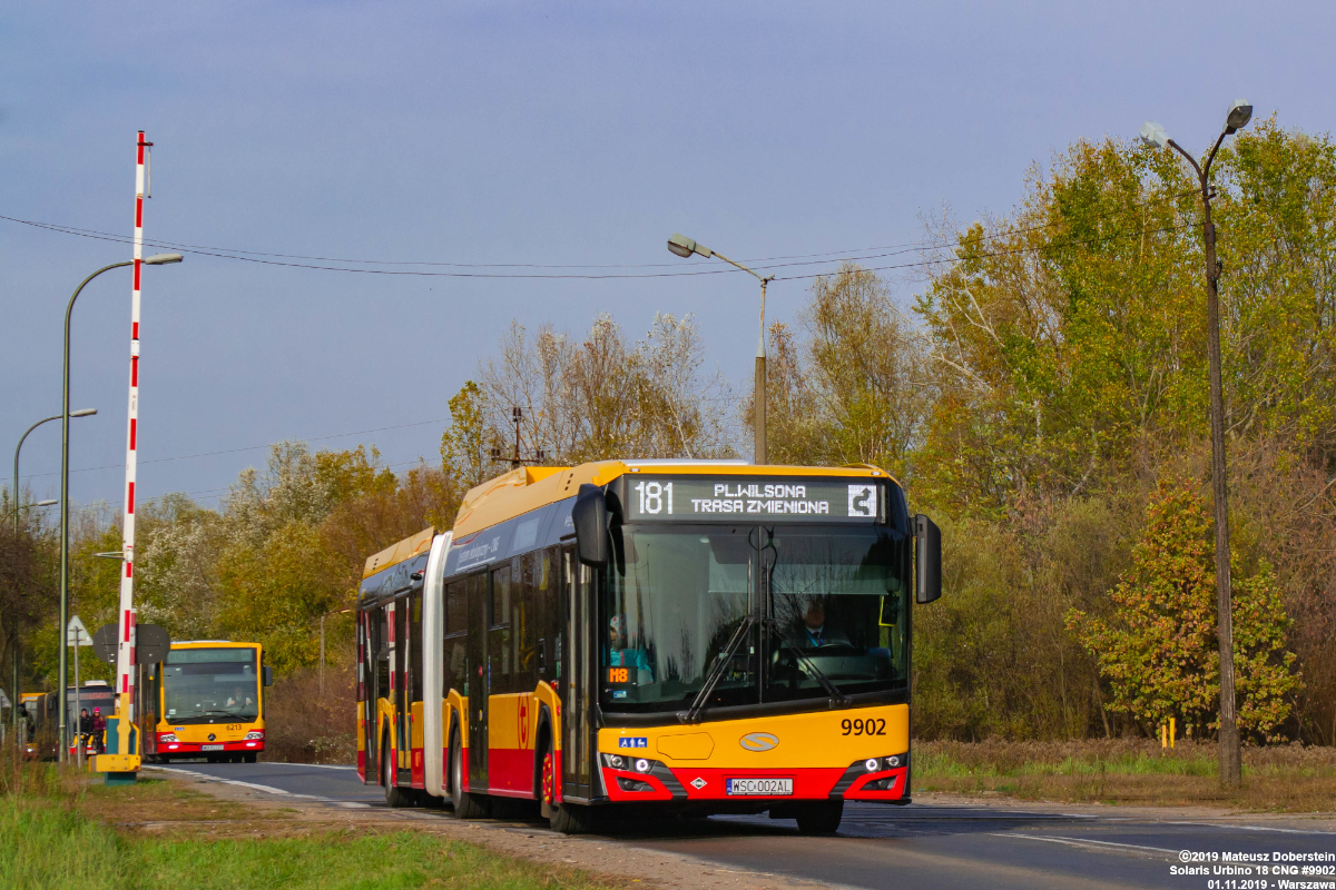 Varšava, Solaris Urbino IV 18 CNG č. 9902
