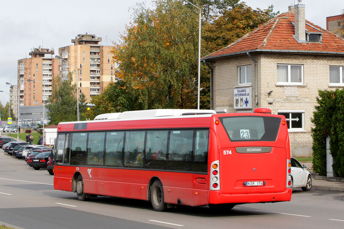 Kaunas, Scania OmniCity CN230UB 4x2EB # 574