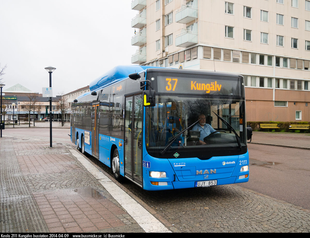 Gothenburg, MAN A36 Lion's City C NL363-13,7 CNG # 2111