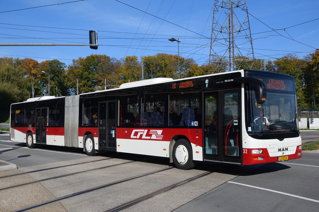 Luxembourg-ville, MAN A40 Lion's City GL NG363 # 32