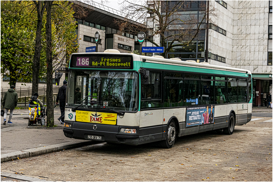 Париж, Irisbus Agora Line № 8514