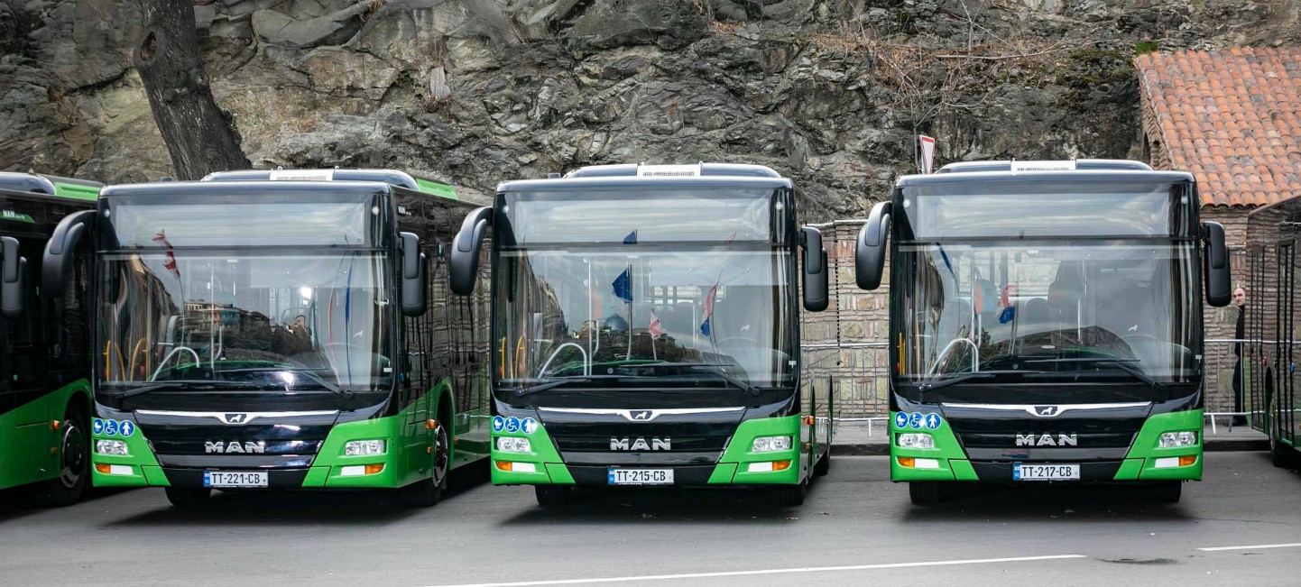 Тбилиси, MAN A47 Lion's City M NL293-10,5 № TT-221-CB; Тбилиси, MAN A47 Lion's City M NL293-10,5 № TT-215-CB; Тбилиси, MAN A47 Lion's City M NL293-10,5 № TT-217-CB; Тбилиси — Новые Автобусы для Тбилиси
