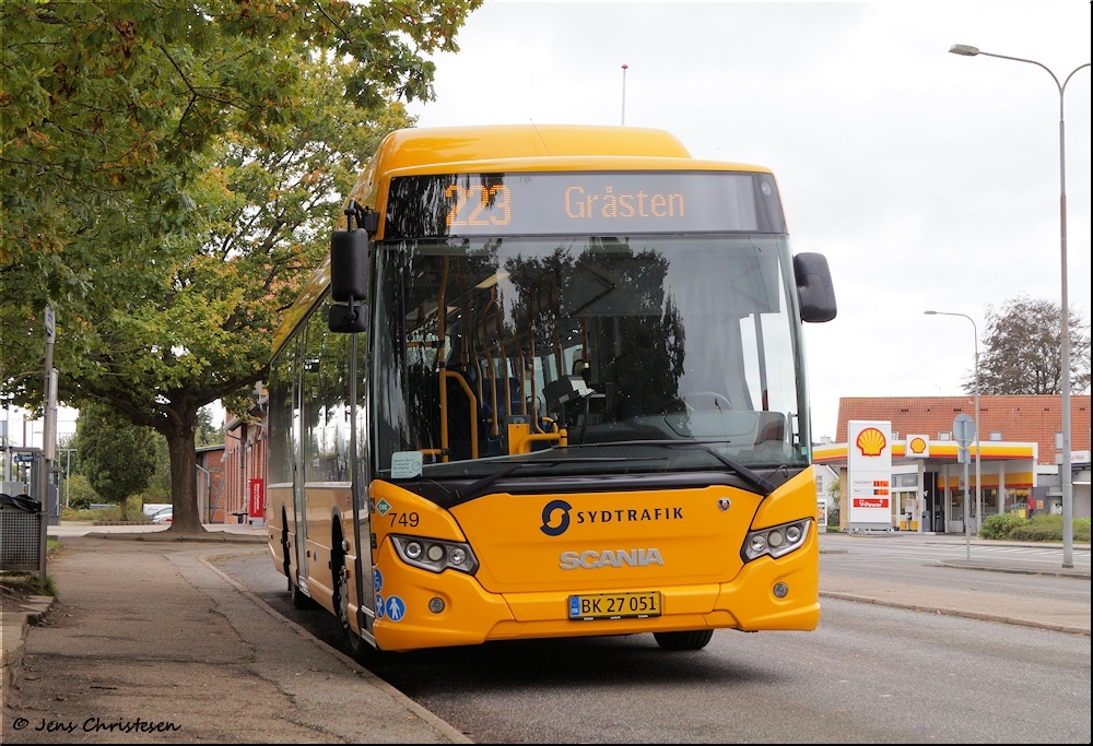 Sønderborg, Scania Citywide LE CNG # 749