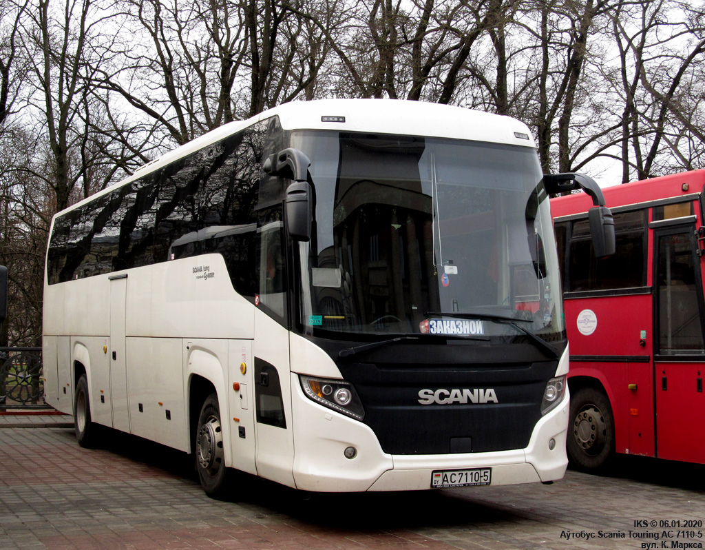 Мядель, Scania Touring HD (Higer A80T) № АС 7110-5