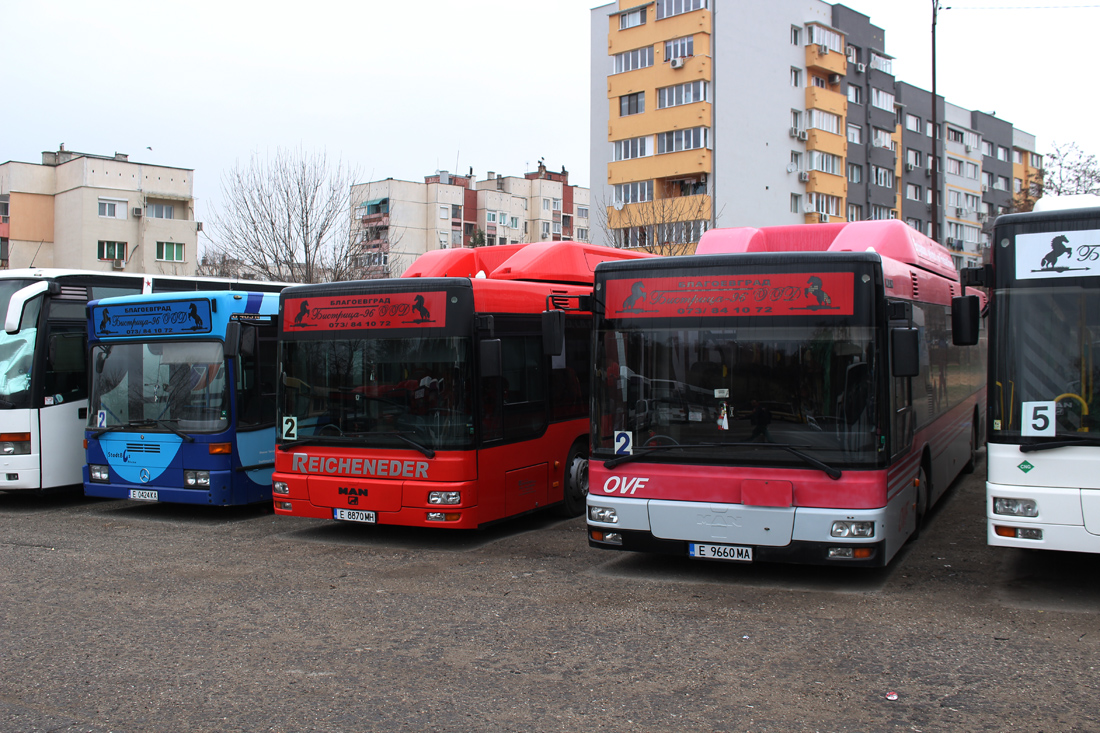 Blagoevgrad, MAN A20 NÜ313 CNG №: 9660; Blagoevgrad, MAN A20 NÜ313 CNG №: 8870