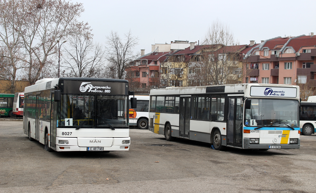 Blagoevgrad, MAN A21 NL263 № 4817; Blagoevgrad, Mercedes-Benz O405N2 № 0182
