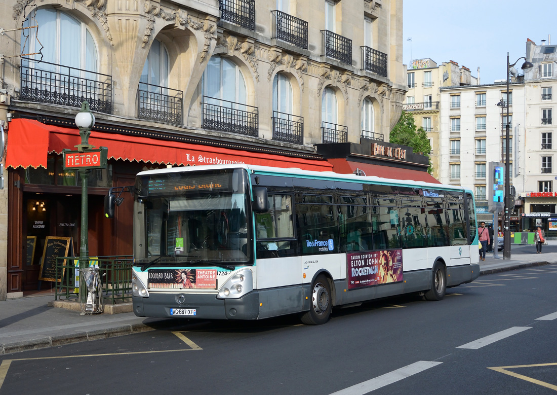 Paris, Irisbus Citelis Line # 3724