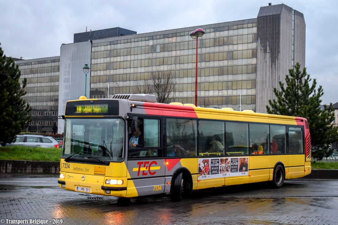 Charleroi, Irisbus Agora S № 7334
