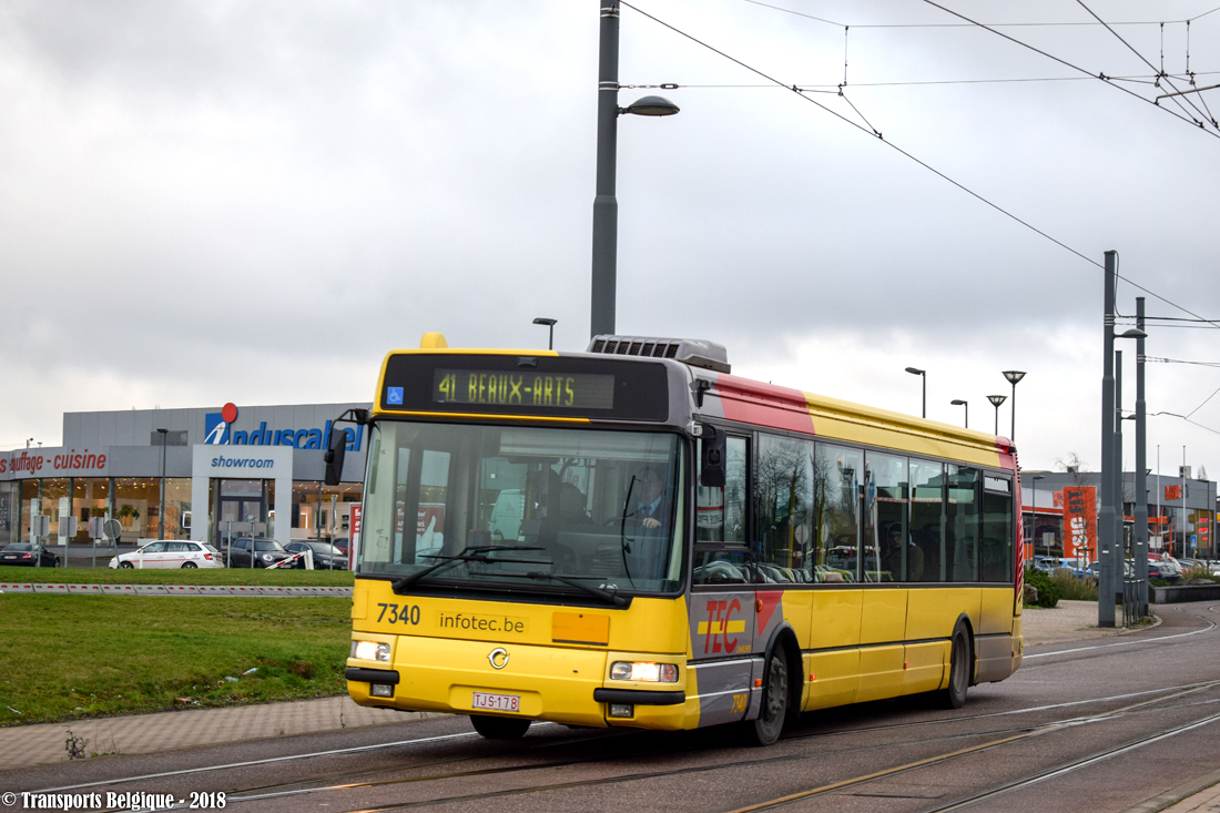 Charleroi, Irisbus Agora S № 7340