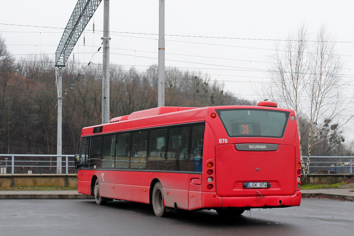 Kaunas, Scania OmniCity CN230UB 4x2EB # 870