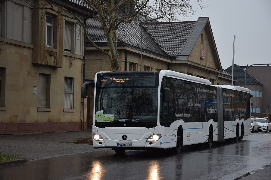 Karlsruhe, Mercedes-Benz Citaro C2 GL CapaCity L č. MA-MB 190; Karlsruhe — SEV Karlsruhe <> Stuttgart (Residenzbahn)