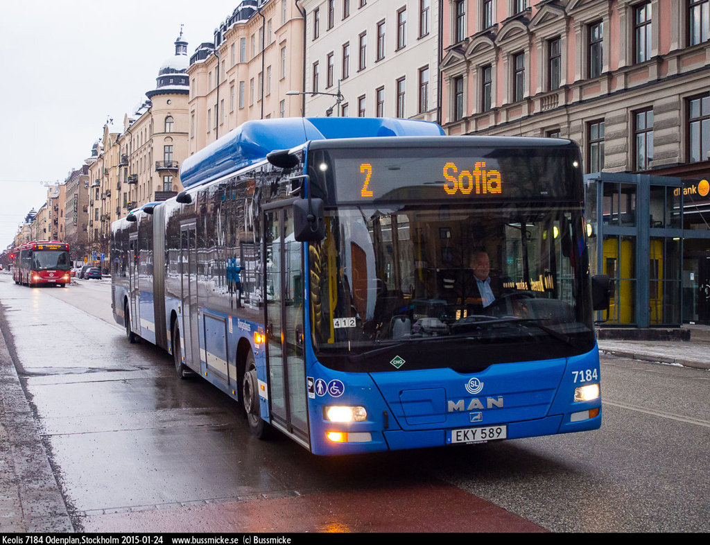 Stockholm, MAN A23 Lion's City G NG313 CNG # 7184