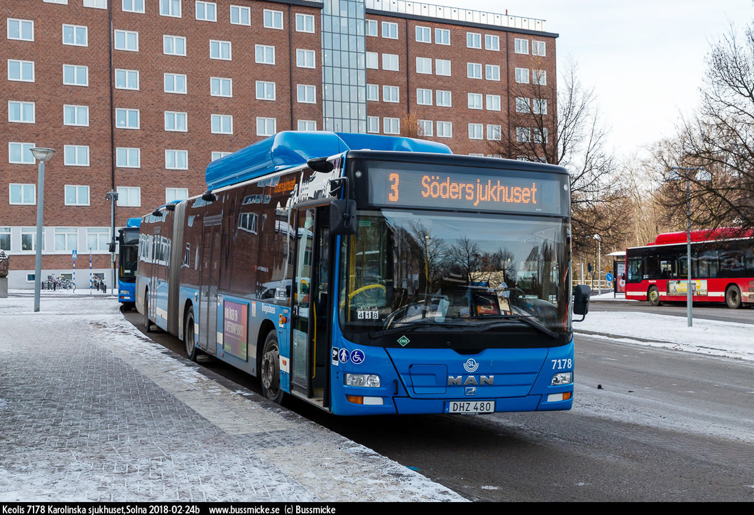 Stockholm, MAN A23 Lion's City G NG313 CNG # 7178