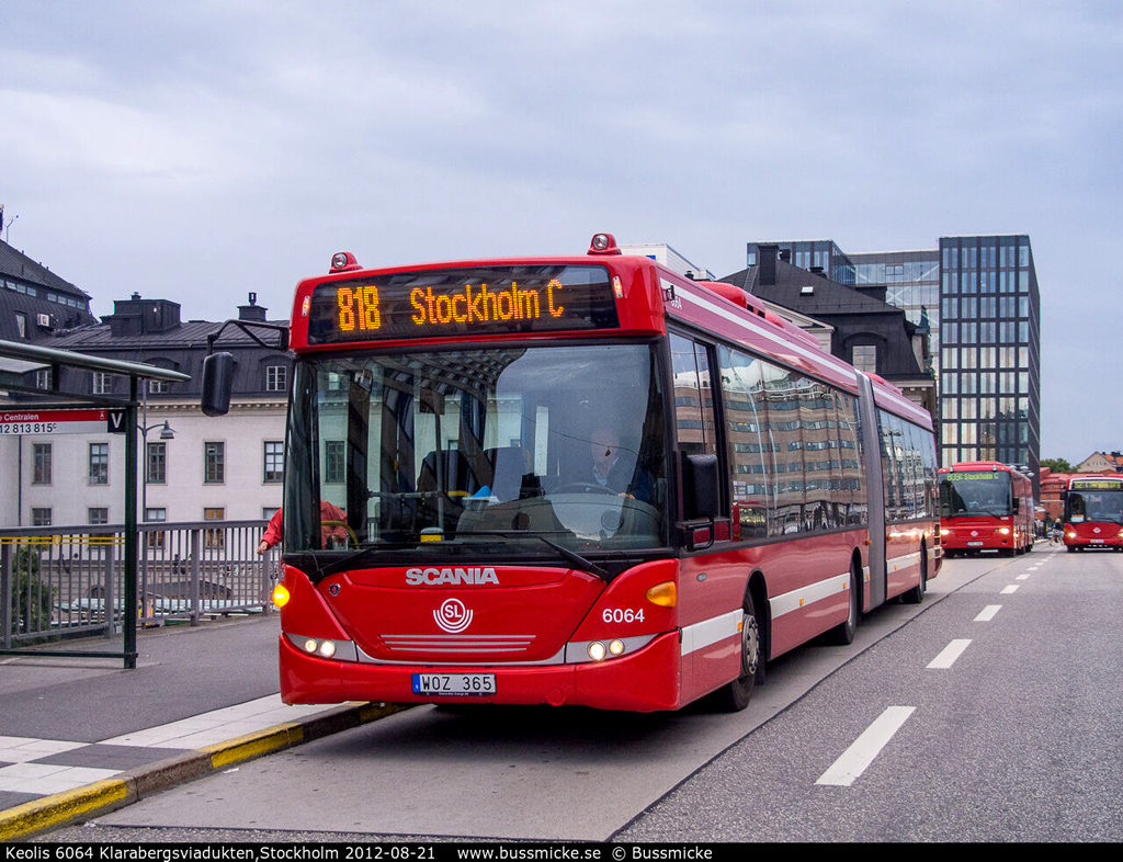 Стокгольм, Scania OmniLink CK280UA 6x2/2LB № 6064