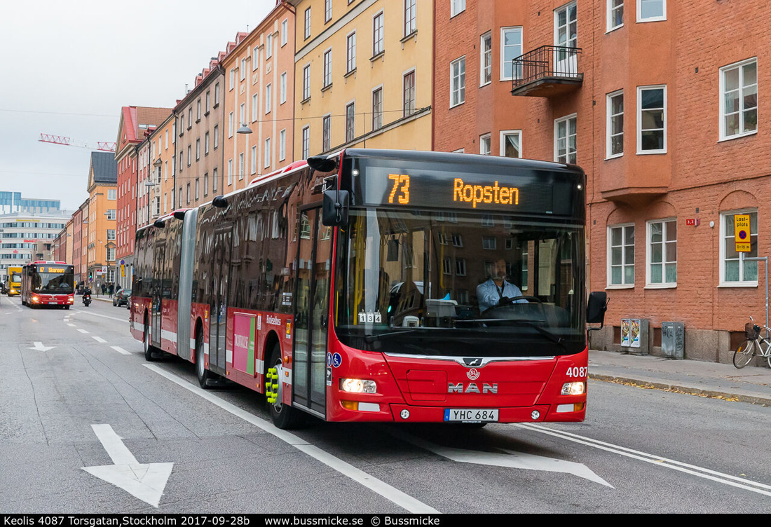 Stockholm, MAN A23 Lion's City G NG323 # 4087