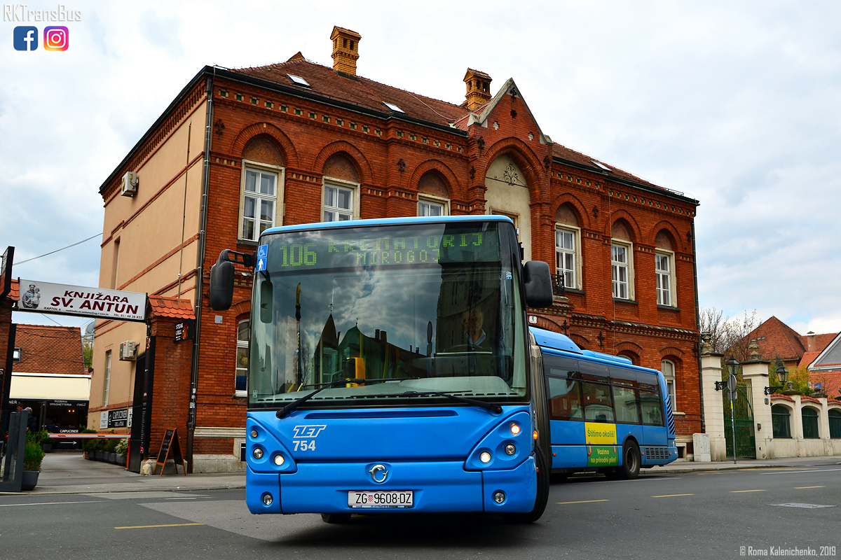 Zagreb, Irisbus Citelis 18M CNG # 754