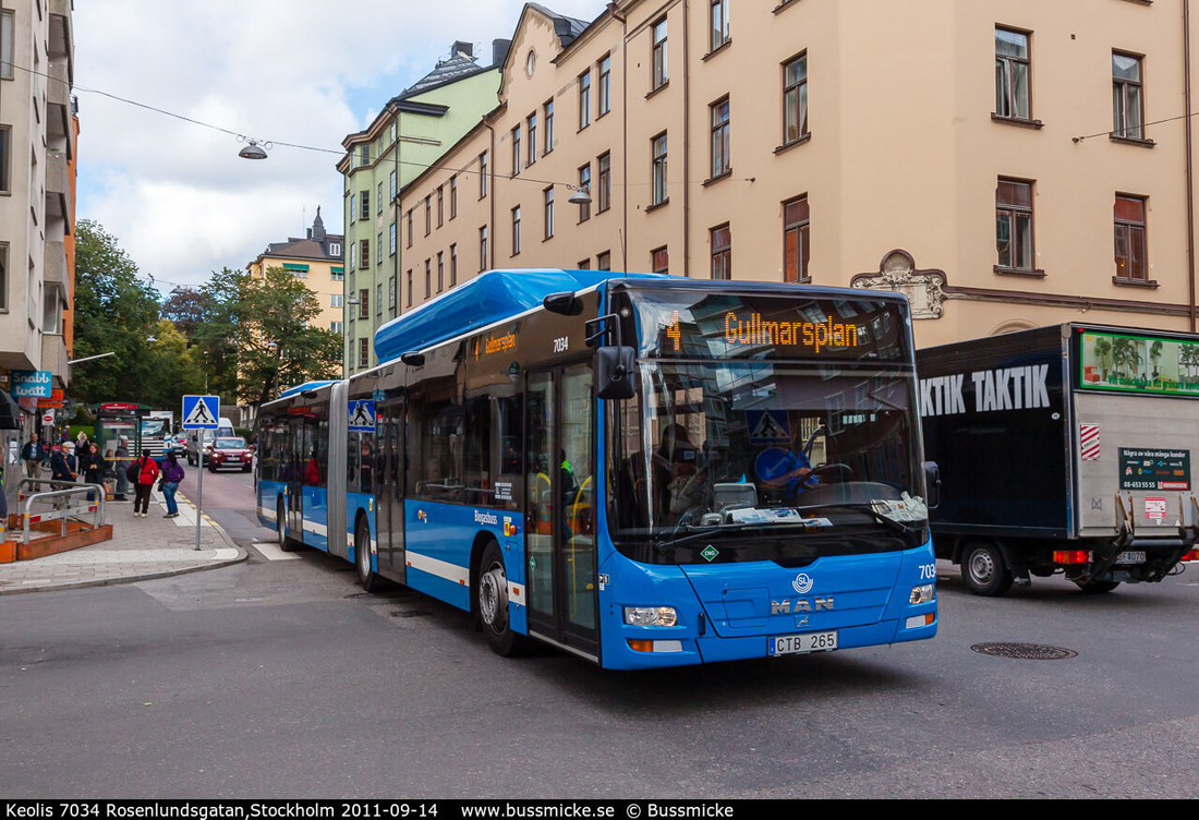 Stockholm, MAN A23 Lion's City GL NG313 CNG # 7034