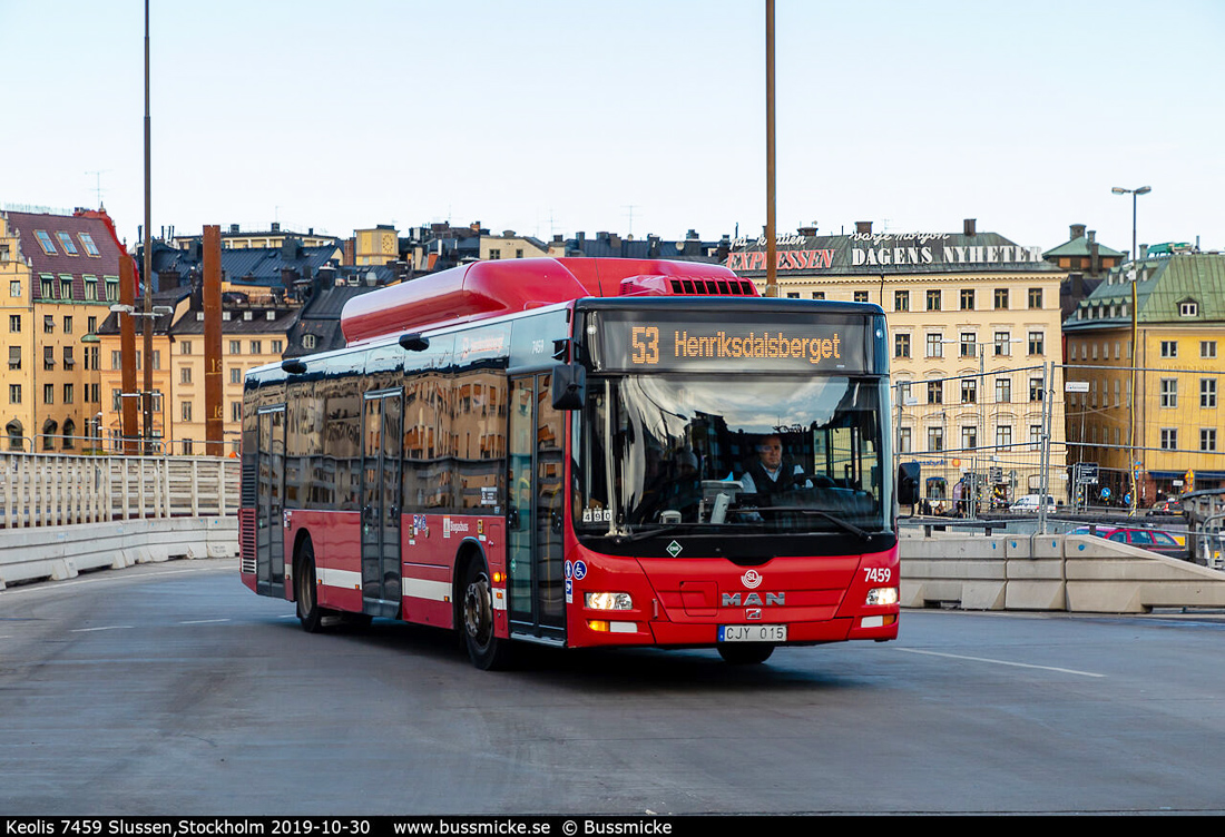 Stockholm, MAN A21 Lion's City NL313 CNG # 7459