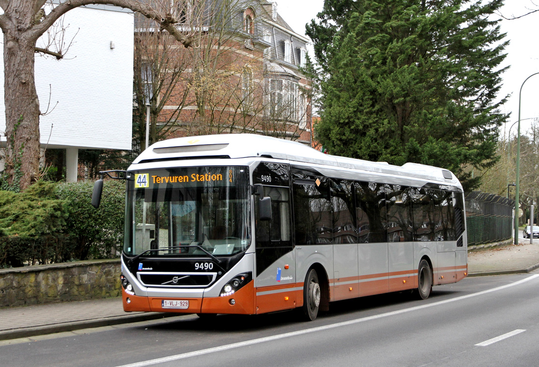 Bryssel, Volvo 7900 Hybrid # 9490