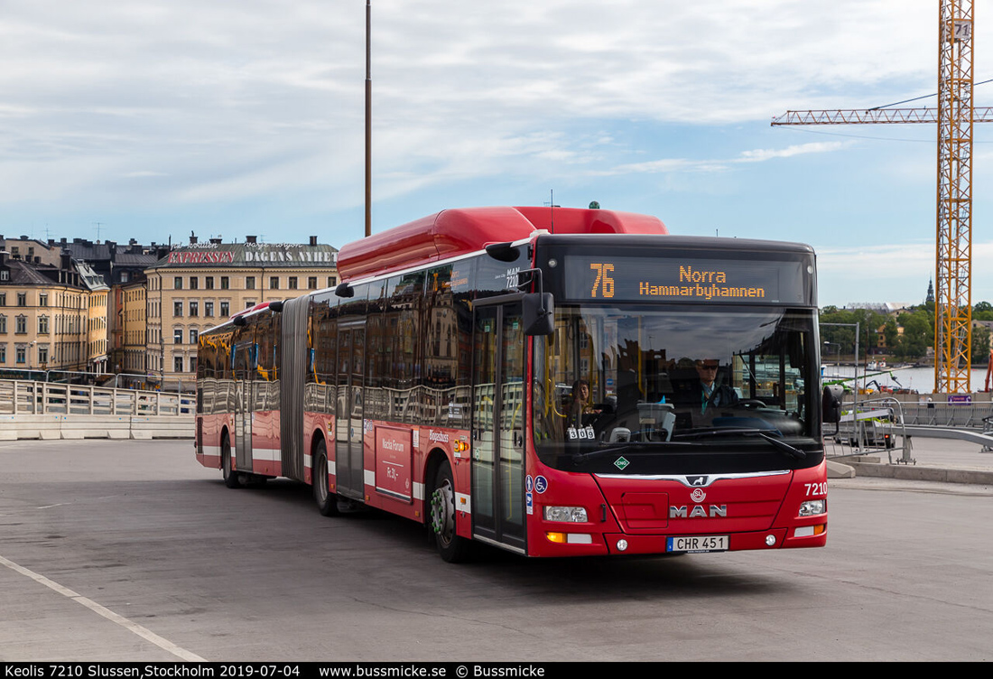 Stockholm, MAN A23 Lion's City G NG313 CNG # 7210