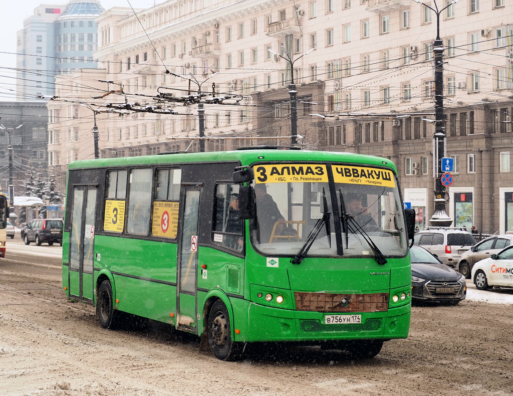 Chelyabinsk, PAZ-320414-14 "Vector" (EA) # В 756 УН 174