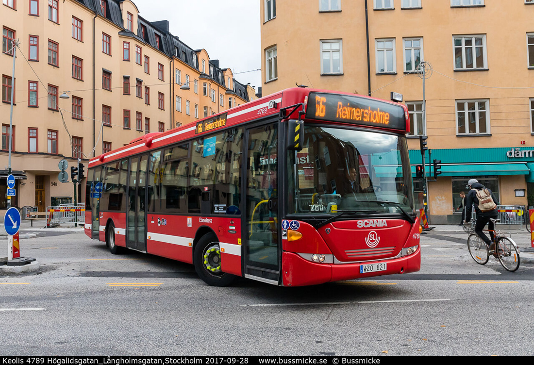 Stockholm, Scania OmniLink CK270UB 4x2LB nr. 4789