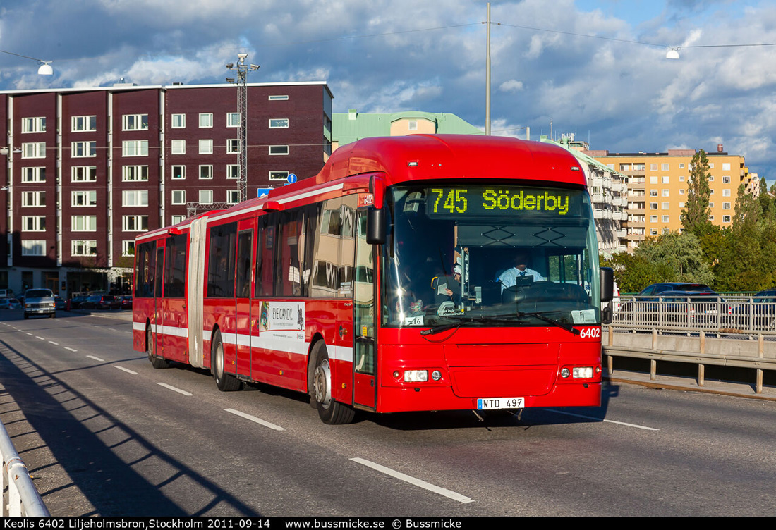 Стокгольм, Volvo 8500LEA № 6402