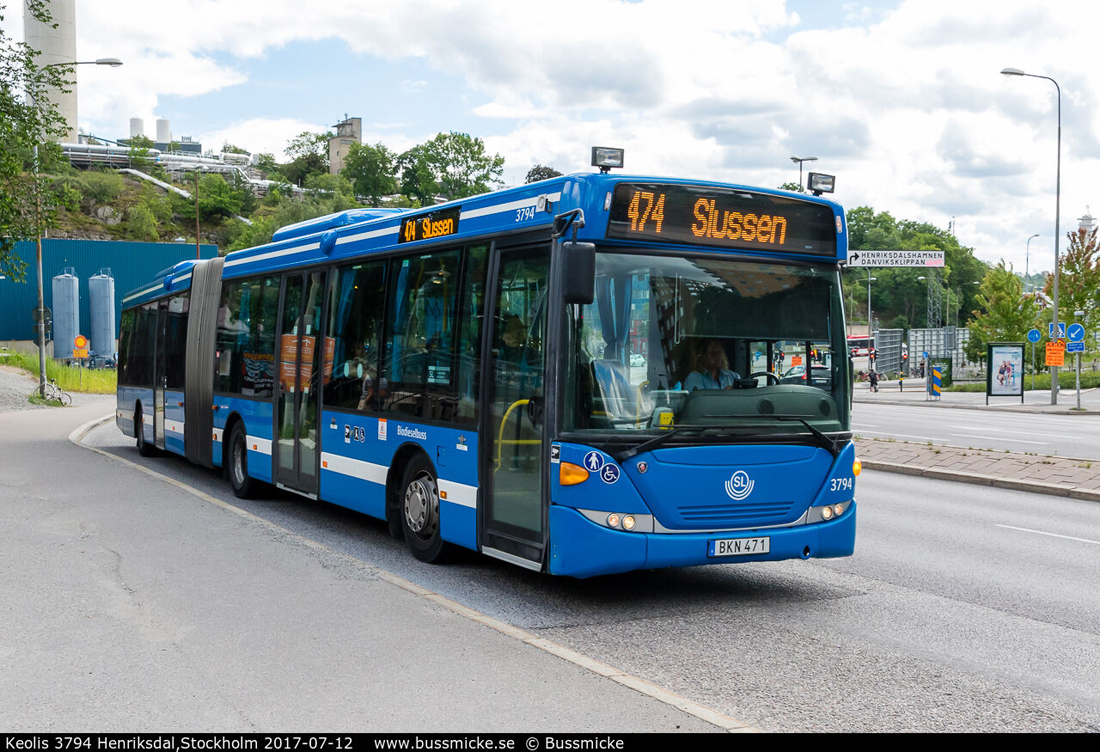 Stockholm, Scania OmniLink CK270UA 6x2/2LB # 3794