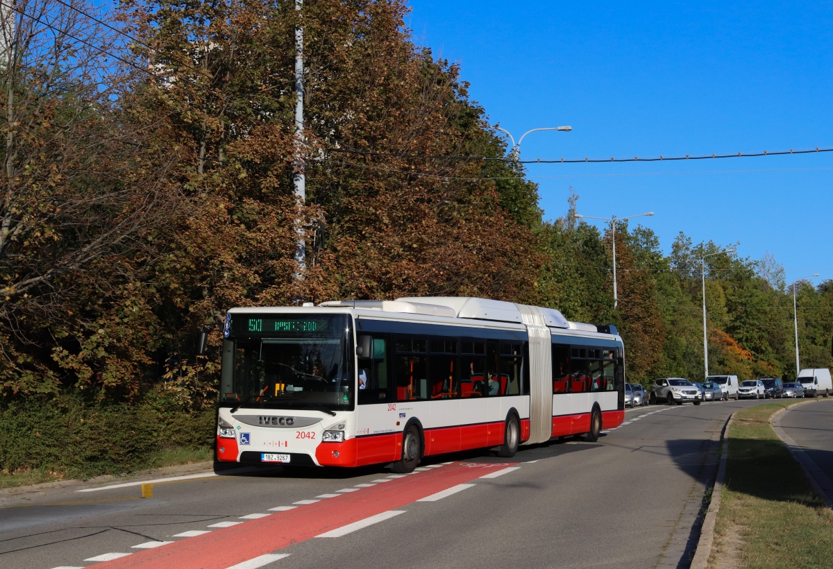 Brno, IVECO Urbanway 18M CNG nr. 2042