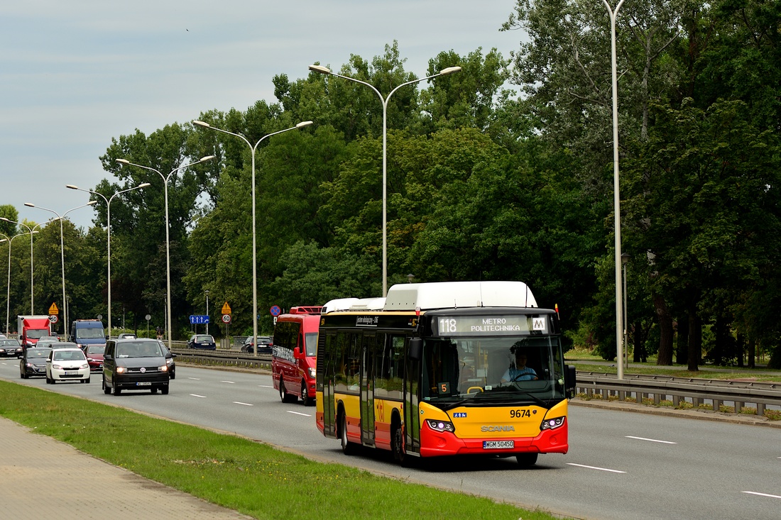 Варшава, Scania Citywide LF CNG № 9674