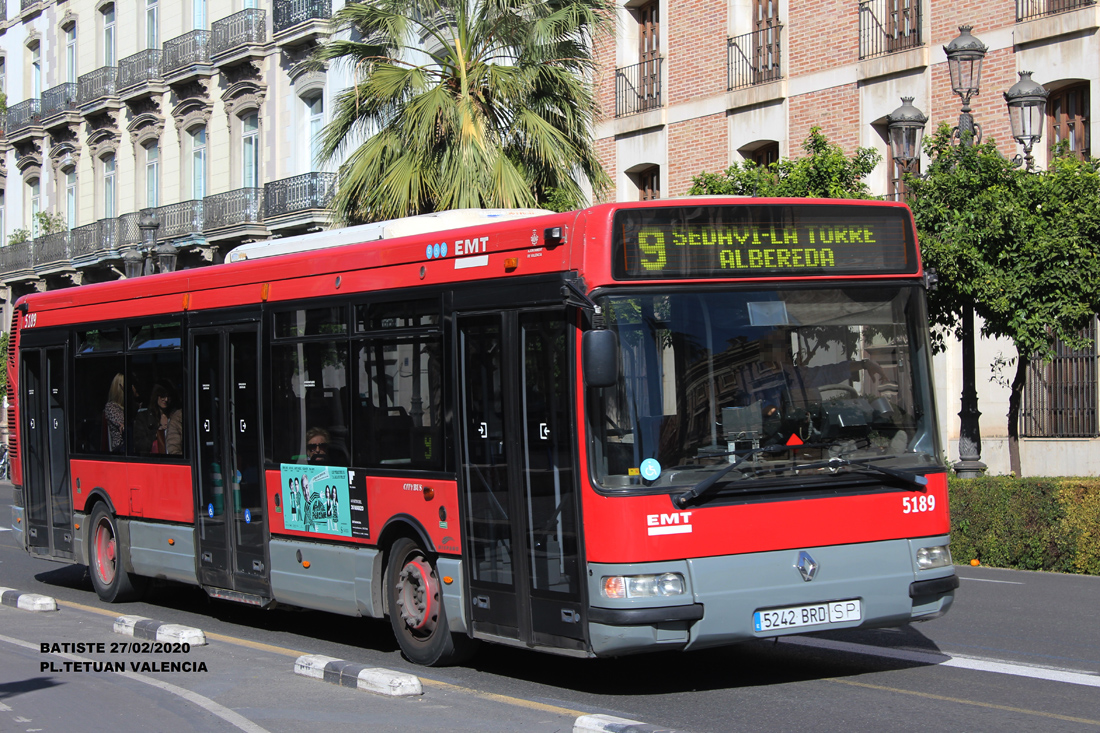 Valencia, Hispano Citybus E (Renault Agora S) # 5189